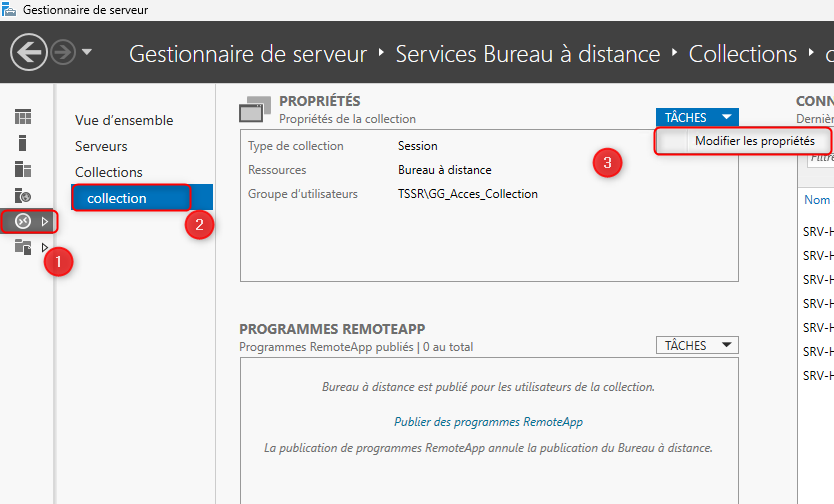 Menu modification collection
