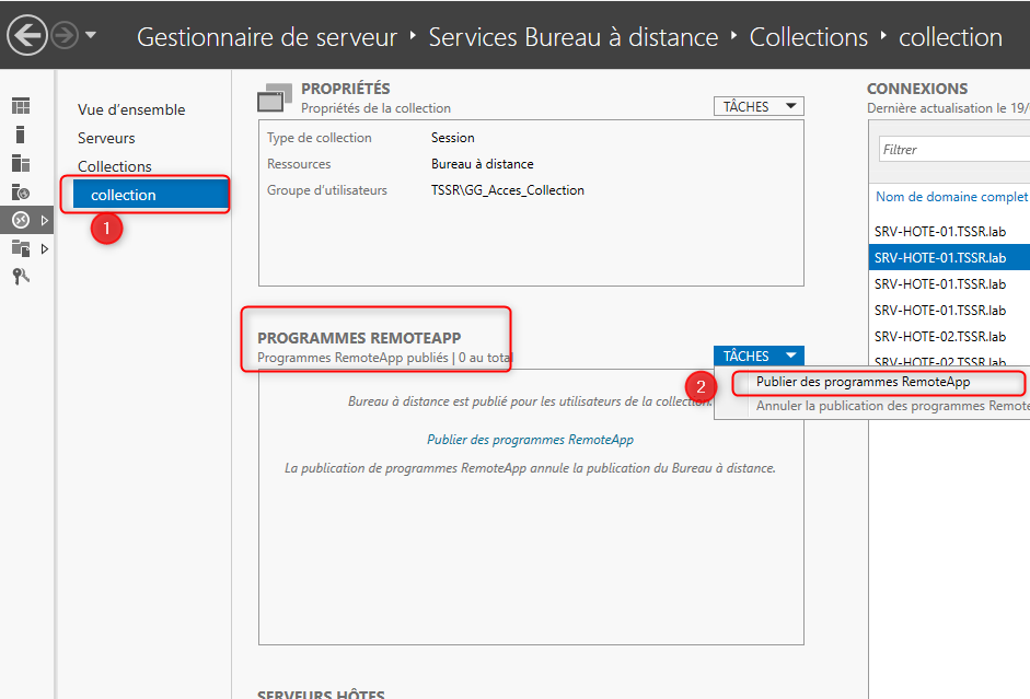 RemoteApp publier programmes